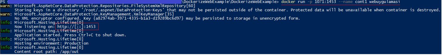 Asp.NET Core Uygulamasını Dockerize Etmek